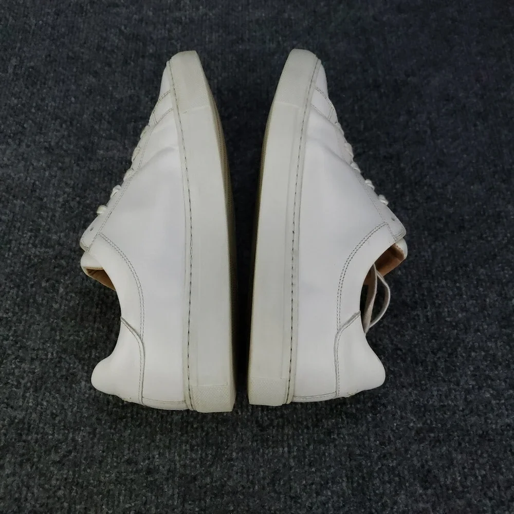 Margaux The Sneaker Women's EU 39.5 / US 9.5 White‎ Calf Leather Handmade Shoes - Picture 6 of 16